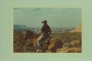 Dock Marston on the trail to Rainbow Bridge.  Near Cha Butte and the head of Bald Rock Creek