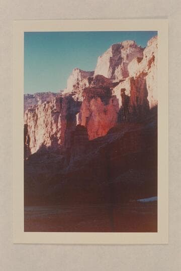 Butte on left bank near Mile 59. Jim Algar photographed a butte in this area in 1958 and this probably is the one