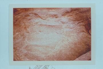 The C.G.C.M.&I.CO. inscription below the D. Julien inscription.  Mile 185.7 left bank in Cataract Canyon.  The Best Expedition stopped at the inscription in July of 1891.  Note figures at bottom