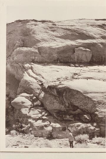 Trail- pecked steps. 1/4 mile upstream in Stanton Canyon, Mile 121.5