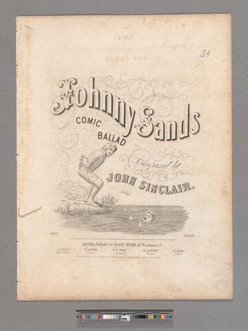 Johnny Sands : comic ballad / composed by John Sinclair