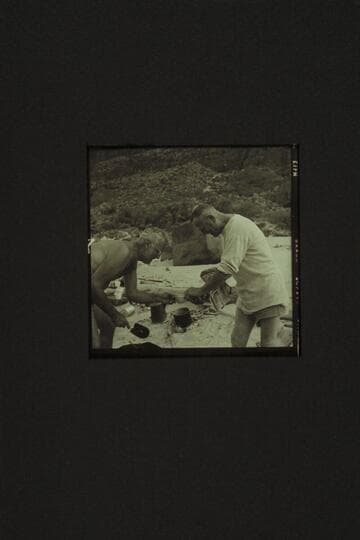 Eisaman and Taylor bathe the dishes at Tapeats Creek