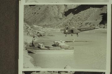 Copter over Es at Hance, Mile 76