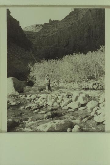 Marston fishing Tapeats Creek