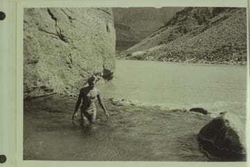 The mouth of Tapeats Creek as it enters the river