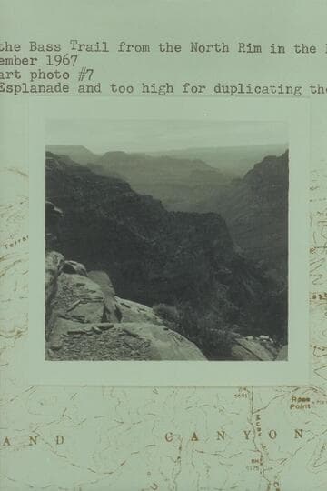 Down the Bass Trail from the North Rim in the Redwall section. From Esplanade and too high for duplicating the Hillers No. 228