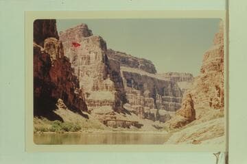 Downriver to the mouth of Gateway Canyon or Mohawk Canyon.  The maps do not agree on the location of Mohawk Canyon and one map applies the name Moho Canyon