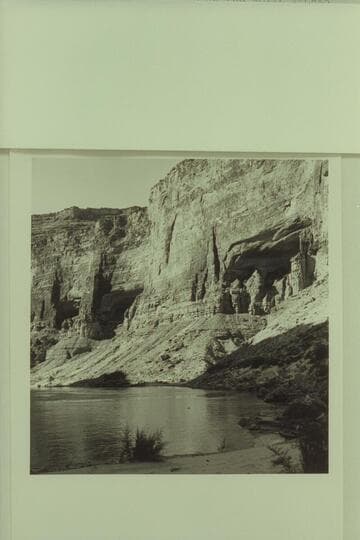 The middle of the three caves known as the ROYAL ARCHES, Marble Canyon. Mile 41 1/2