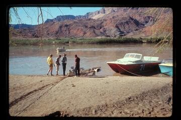 Pulling boats out at Lees Ferry