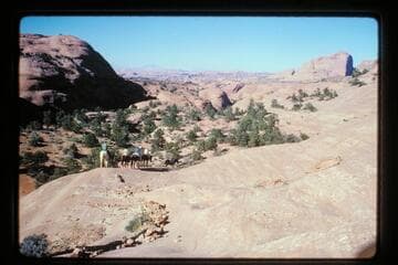 Across Bald Rock Creek to Cha Butte from Rainbow Bridge Trail