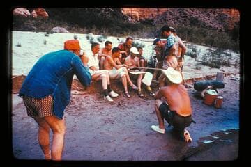 Briefing at Harding Rapids