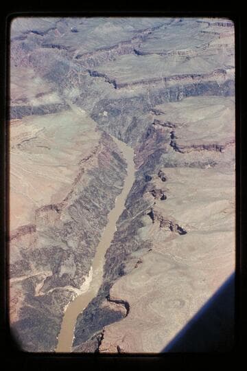Boucher Canyon lower left; Crystal Creek upper right