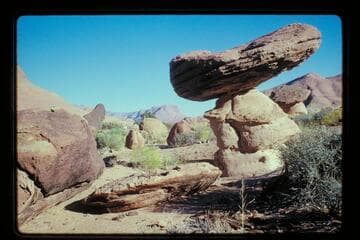 Balanced Rock in basin north of Sid Whiskers Butte