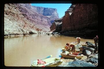 Landing at head of 27 Mile Rapids