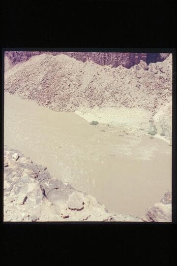 The Dines and Toll boloneys through Badger Creek Rapid. Preliminary Bright Angel gauge: July 1: 95,600. July 2: 100,000