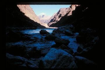 Up at 231 Mile Rapids from left bank, Mile 231
