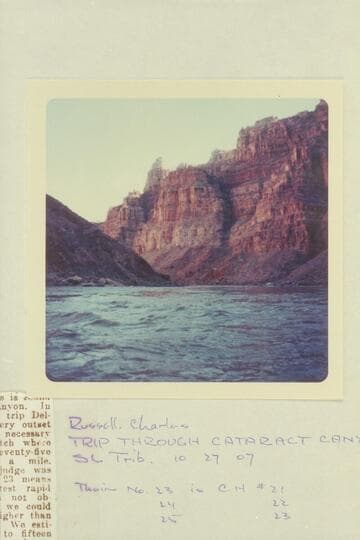 Down from lower end of Rapid #22, Cataract Canyon. Approximately 202.3