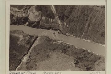 Bedrock Rapid.  Approximate gauge:  18,000 cfs