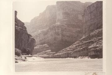 Down Cataract Canyon to Cove Canyon. Near head of Powell Puddle