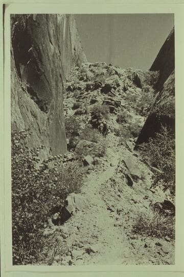 Red Bud Pass, from foot of slope in Cliff Canyon