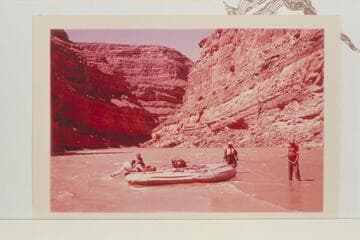 Georgie White's sausages landing below the mouth of Clearwater Canyon