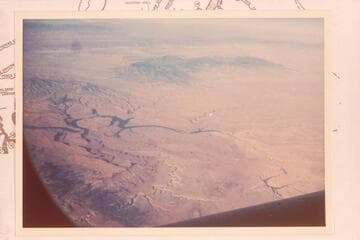 Mille Crag Bend and Sheep Creek at lower right.  The Dirty Devils and North Wash right of center. Parley and White Canyons left bank left of center