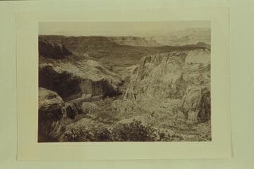 View northwest from flank of Navajo Mountain. Cliff Canyon in foreground, with Forbidding Canyon beyond. Colorado Canyon in distance