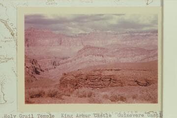 Holy Grail Temple; King Arthur Castle; Guinevere Castle; Excalibur; from Point Sublime