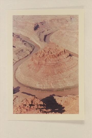 End view of the butte in the loop at Mile 5-8 of the Colorado River
