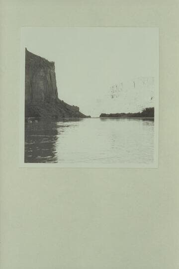 Camp #1, Mile 51.7. Down river. Billboard opposite; Jug Handle in view