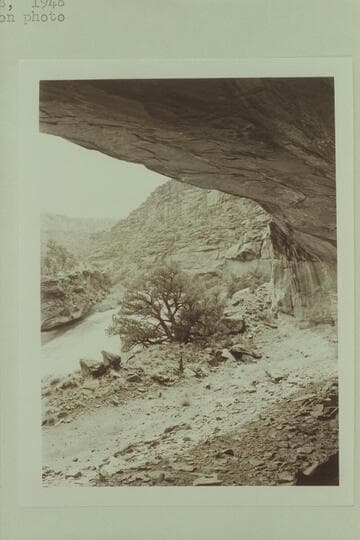 Basket Makers Cave at edge of the Dolores River