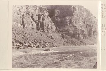 Across head of Rapid No. 22.  Teapot Canyon on opposite side of River