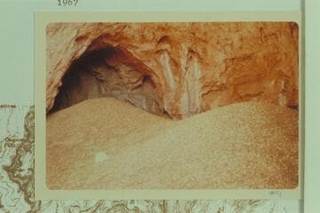 Inside cave in Unkar Creek