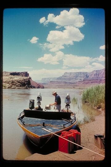 Camera boat; Lees Ferry