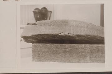 "Julie Julian" inscription on block from Fort at White Canyon near Hite. Removed to escape inundation