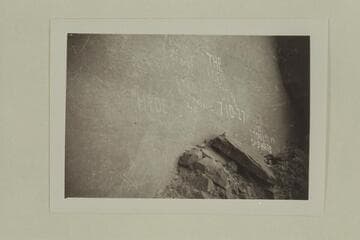 Names on wall at Dark Canyon