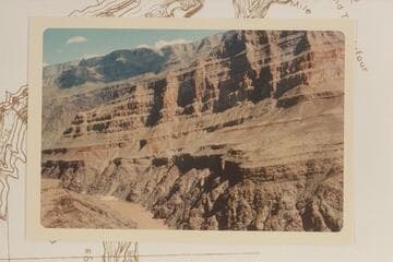 Upriver from Mile 224.8. Side of Diamond Creek. Wilbur photo #11 as in 04 GDCN 224-11 is at the left in this view