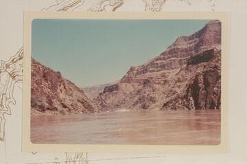 Up from Mile 224.6.  Diamond Peak at right.  Up above bench is the cove appearing in Wilbur photo #11 of 1904