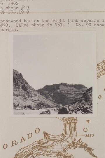 Up River from approximately Mile 208 toward the mouths of Y and Cross Canyons