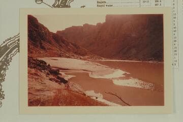 Down river from below Rapid #5 at Mile 210.3