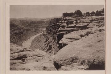 Looking down Cataract Canyon from the Standing Rocks country