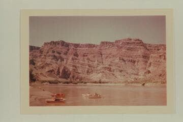 Down River from Mile 207.35. Gypsum intrusion is at left