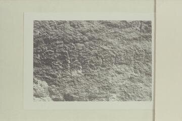 Sharp's name cut by him at left bank at Ashley Falls on 1909, Sep. 18