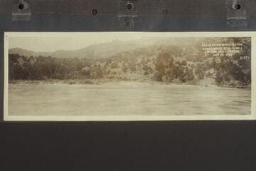 Green River Investigation:  Power House Site, 1/4 mile below Skull Canyon