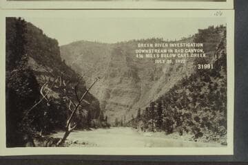 Green River Investigation: Downstream in Red Canyon, 4 1/2 Miles below Cart Creek