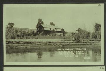 Green River Investigation:  Buckboard Ranch House, Sec. 34, T.15N, R. 108 W