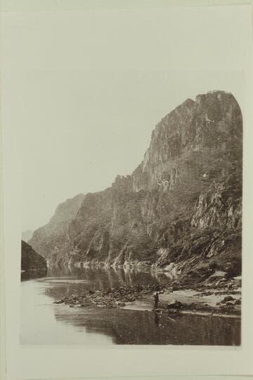 "View across Black Canyon." The grand walls in pespective. Wheeler Expedition of 1871