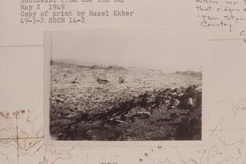 Southeast from The Gap. When we first got on that ridge and saw "The Standing Rock Country" (caption on book)