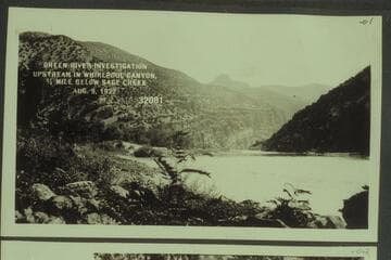 Green River Investigation: Upstream in Whirlpool Canyon, 1/4 Mile below Sage Creek