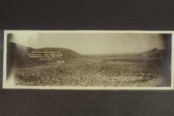 Green River Investigation; up Red Wash, 1 mile above mouth